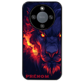 Coque noire taperso pour Magic 5 6 LITE et PRO avec motif lion anime protection antichoc personnalisée