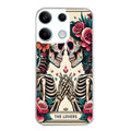 Coque taperso pour POCO M6 PRO 4G avec motif tete de mort lovers protection antichoc personnalisée