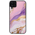Coque noire taperso pour galaxy A22 A32 A52 A52S 4G 5G  avec motif marbre violet protection antichoc personnalisée