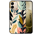 Coque noire taperso pour OPPO A6 A6X 4G et 5G avec motif vintage et fleur protection antichoc personnalisée