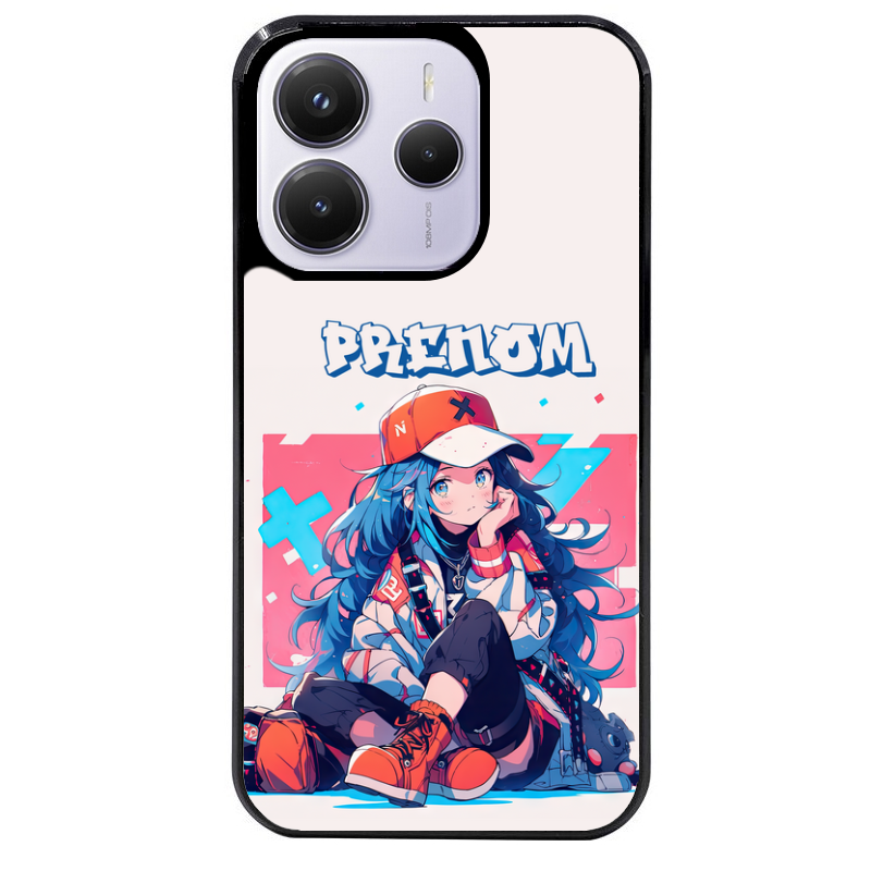 Coque noire taperso pour Redmi Note 14 et PRO PLUS 4G 5G avec motif anime casquette personnalise protection antichoc personnalisée