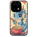 Coque noire taperso pour OnePlus 15 avec motif dragon ramen 2 protection antichoc personnalisée