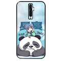 Coque noire taperso pour OPPO Reno 2 et 2Z avec motif panda anime protection antichoc personnalisée