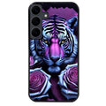 Coque noire taperso pour galaxy A06 A16 A26 A36 A56 avec motif tigre uv style manga protection antichoc personnalisée