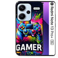 Coque noire taperso pour Redmi Note 13 PRO PLUS 5G avec motif gamer protection antichoc personnalisée