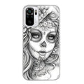 Coque taperso pour Redmi Note 10 4G 5G PRO 10S avec motif mort calavera tatoo protection antichoc personnalisée