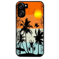 Coque noire taperso pour OnePlus Nord CE5 avec motif hawai sun protection antichoc personnalisée