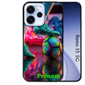 Coque noire taperso pour OPPO Reno 15 et F FS 5G avec motif foot controle personnalisee protection antichoc personnalisée