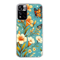 Coque taperso pour Redmi Note 11 4G PRO 5G 11S avec motif fleur orange protection antichoc personnalisée
