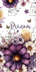 Fleur violette prénom
