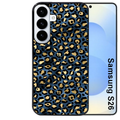 Coque noire taperso pour galaxy S26 et PLUS ULTRA FE avec motif leopard bleu protection antichoc personnalisée