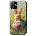 Coque noire taperso pour OPPO A5 PRO 4G et 5G avec motif lapin et fleurs personnalisee protection antichoc personnalisée