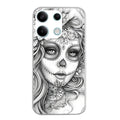 Coque taperso pour POCO X6 5G avec motif mort calavera tatoo protection antichoc personnalisée