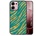 Coque noire taperso pour OPPO A6 PRO 4G et 5G avec motif zebre vert protection antichoc personnalisée