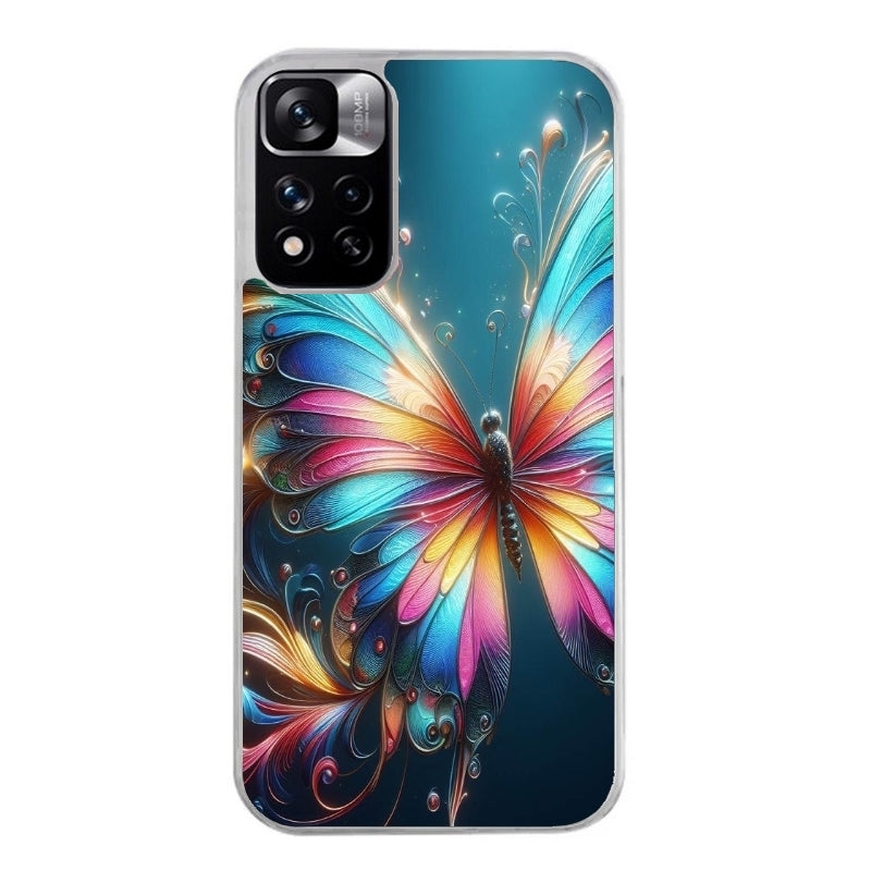 Coque taperso pour Redmi Note 11 4G PRO 5G 11S avec motif papillon arc protection antichoc personnalisée