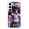 Coque taperso pour galaxy S21 et PLUS ULTRA FE avec motif tete de mort tag protection antichoc personnalisée