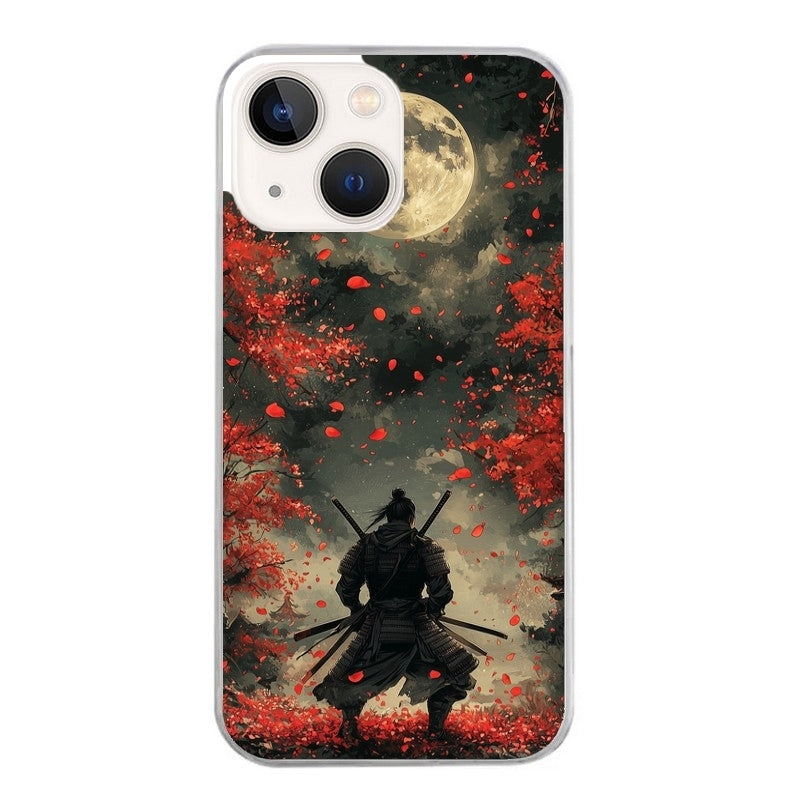 Coque taperso pour Iphone 14 et PRO PLUS PRO MAX avec motif samourai et katana protection antichoc personnalisée