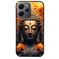 Coque noire taperso pour Redmi 12 4G et 5G avec motif bouddha et fleur protection antichoc personnalisée