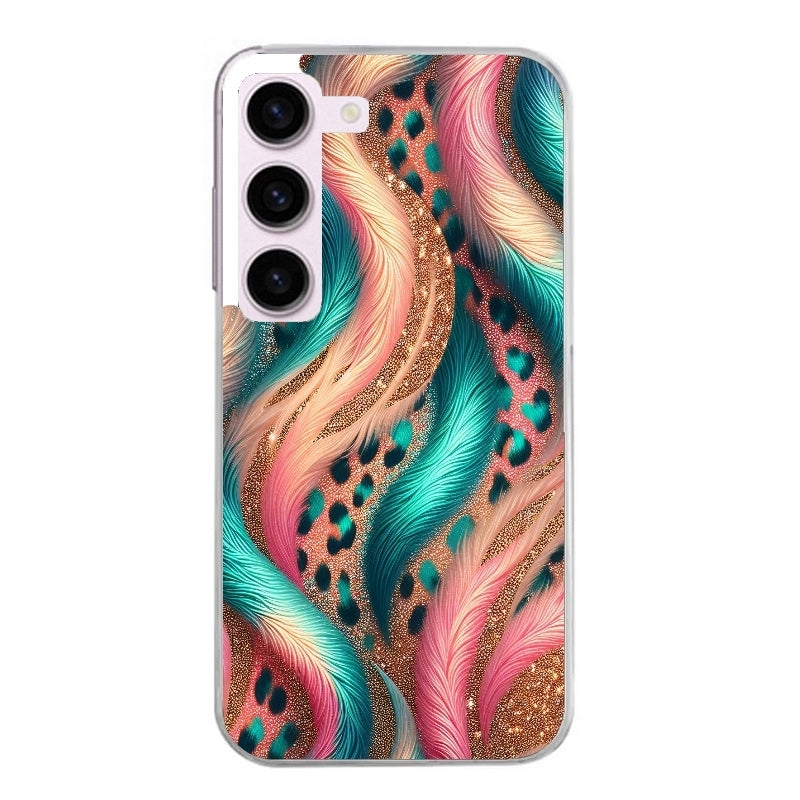 Coque taperso pour Galaxy A13 4G et 5G A23 A53 avec motif effet fourrure leopard 2 protection antichoc personnalisée
