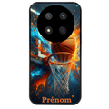 Coque noire taperso pour Magic 7 LITE et PRO avec motif basket ball color personnalise protection antichoc personnalisée