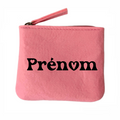 Porte monnaie avec votre prenom coeur en feutrine en feutrine