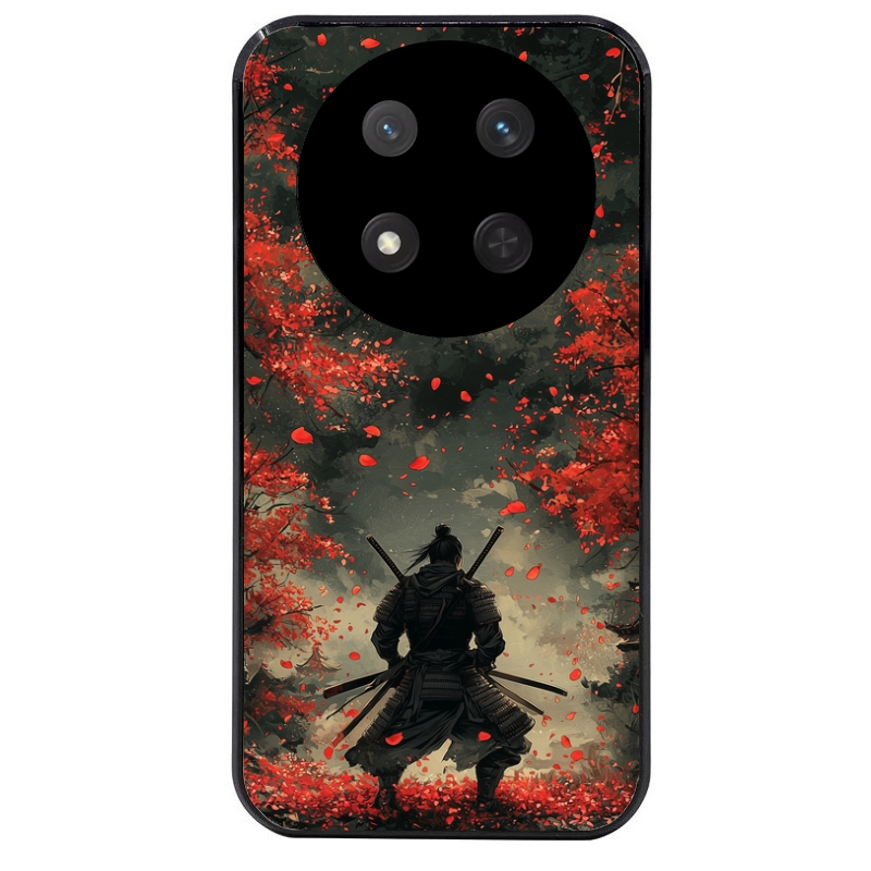 Coque noire taperso pour Magic 7 LITE et PRO avec motif samourai et katana protection antichoc personnalisée