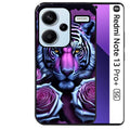 Coque noire taperso pour Redmi Note 13 PRO PLUS 5G avec motif tigre uv style manga protection antichoc personnalisée