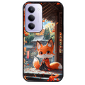 Coque noire taperso pour Redmi 15 4G et 5G avec motif renard et fox anime protection antichoc personnalisée