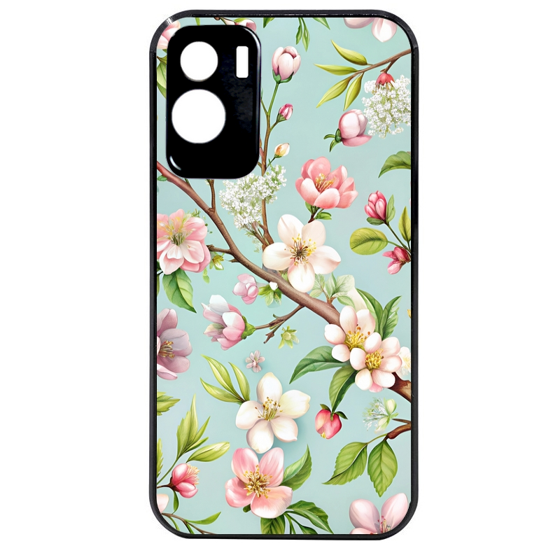 Coque noire taperso pour Honor 70 LITE 90 et LITE avec motif fleur de printemps protection antichoc personnalisée