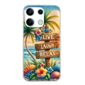 Coque taperso pour POCO M6 PRO 4G avec motif tropical vacances protection antichoc personnalisée