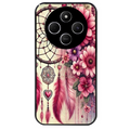 Coque noire taperso pour POCO C75 avec motif dreamcatcher et coeur protection antichoc personnalisée
