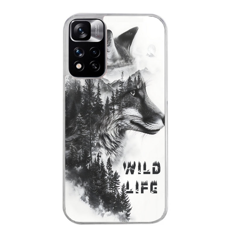 Coque taperso pour Redmi Note 10 4G 5G PRO 10S avec motif renard fox wild protection antichoc personnalisée