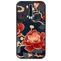 Coque noire taperso pour OPPO Reno 2 et 2Z avec motif fleur japan protection antichoc personnalisée