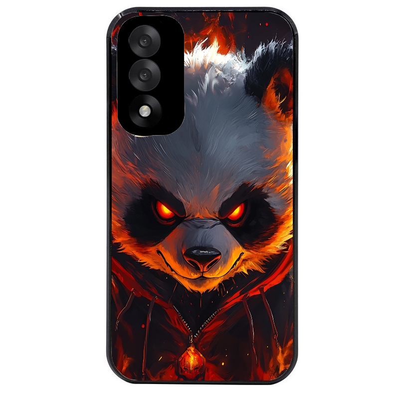 Coque noire taperso pour OnePlus Nord 5 avec motif panda very angry protection antichoc personnalisée