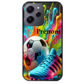 Coque noire taperso pour Redmi 12 4G et 5G avec motif foot color personnalisee protection antichoc personnalisée