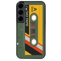 Coque noire taperso pour galaxy A06 A16 A26 A36 A56 personnalisable avec motif cassette kaki protection antichoc personnalisée