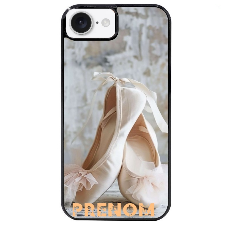 Coque noire taperso pour Iphone 17 17E AIR MAX PRO avec motif ballerine danse personnalisee protection antichoc personnalisée