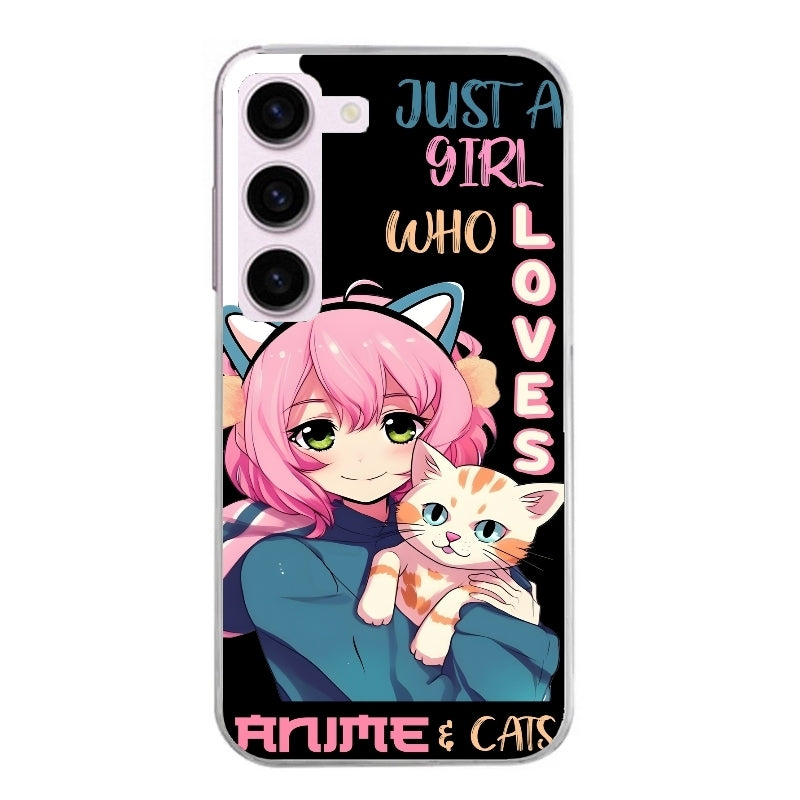 Coque taperso pour Galaxy A13 4G et 5G A23 A53 avec motif anime et chat protection antichoc personnalisée