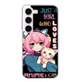 Coque taperso pour galaxy S21 et PLUS ULTRA FE avec motif anime et chat protection antichoc personnalisée