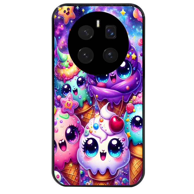 Coque noire taperso pour Magic 7 LITE et PRO avec motif anime ice cream kawaii protection antichoc personnalisée