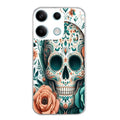 Coque taperso pour Redmi Note 13 4G 5G PRO avec motif mort mexicaine turquoise protection antichoc personnalisée