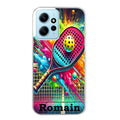 Coque taperso pour POCO X5 5G avec motif padel raquette personnalisee protection antichoc personnalisée