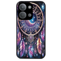 Coque noire taperso pour POCO C85 avec motif dreamcatcher et lune protection antichoc personnalisée