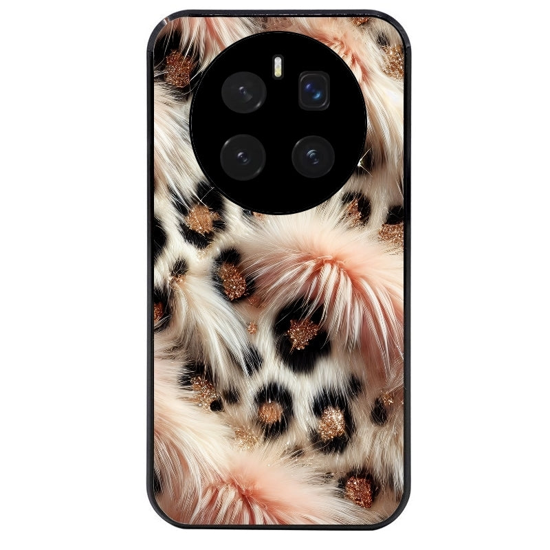 Coque noire taperso pour Magic 7 LITE et PRO avec motif effet fourrure leopard 1 protection antichoc personnalisée