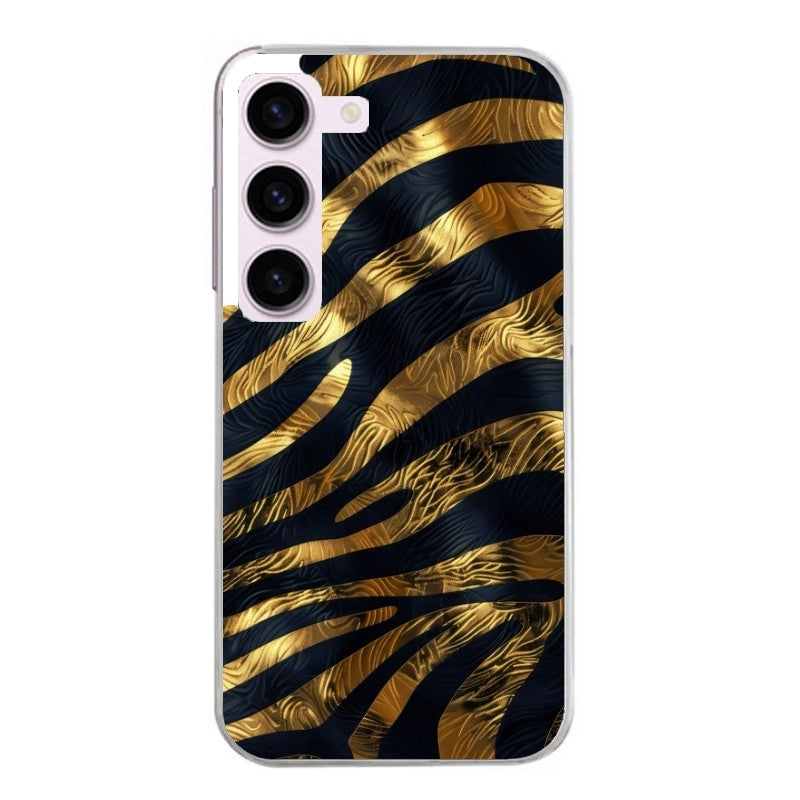 Coque taperso pour Galaxy A13 4G et 5G A23 A53 avec motif zebre gold protection antichoc personnalisée