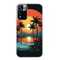 Coque taperso pour Redmi Note 11 4G PRO 5G 11S avec motif hawaii palmier protection antichoc personnalisée