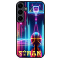 Coque noire taperso pour galaxy A06 A16 A26 A36 A56 avec motif basket electro personnalisee protection antichoc personnalisée