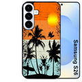 Coque noire taperso pour galaxy S26 et PLUS ULTRA FE avec motif hawai sun protection antichoc personnalisée