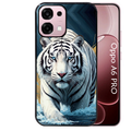 Coque noire taperso pour OPPO A6 PRO 4G et 5G avec motif tigre polaire protection antichoc personnalisée