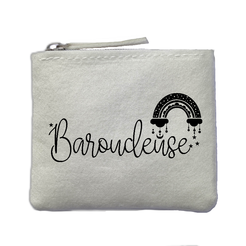 Chaussettes paillettes argent motif baroudeuse